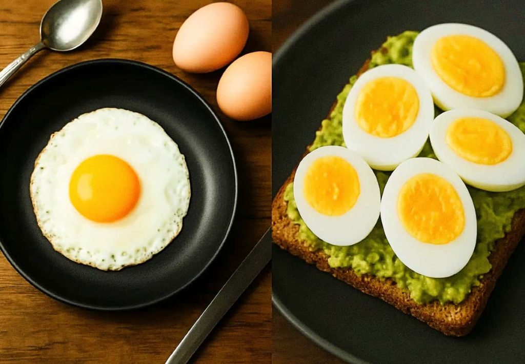 Comparison of boiled vs fried eggs nutritional value and satiety for breakfast
